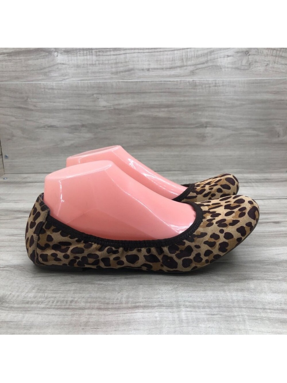 Dr Scholls Ballet Flats Womens 9.5M Leapard Print Slip On Comfort Shoes